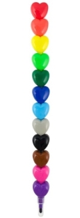 Heart To Heart Stacking Crayon