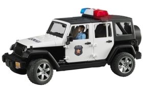 Jeep Police Car With Policeman