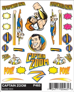 Captain Zoom Decals