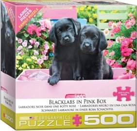 BLACK LABS IN PINK BOX 500PC P