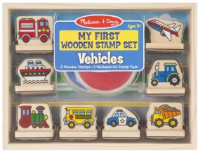 VEHICLES-MY FIRST WOODEN STAMP