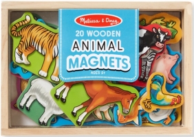 WOODEN ANIMAL MAGNETS IN A BOX