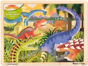 DINOSAURS 24-PIECE WOODEN PUZZLE