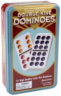 DOUBLE NINE COLOR DOT DOMINOS
