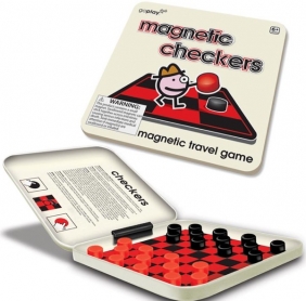 MAGNETIC CHECKERS TRAVEL GAME