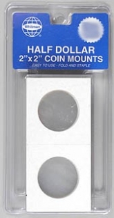 HALF DOLLAR 2X2" COIN MOUNTS