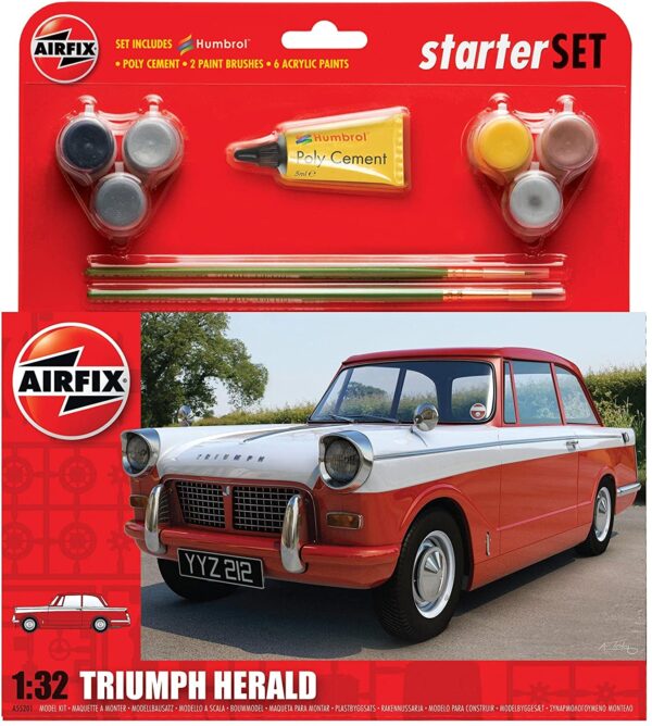 1/32 TRIUMPH HERALD W/GLUE & PAINT