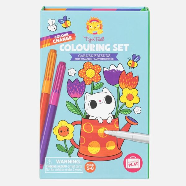 COLOUR CHANGE COLOURING SET-GARDEN FRIENDS