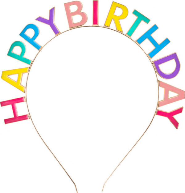 HAPPY BIRTHDAY MULTI COLOR HEADBAND