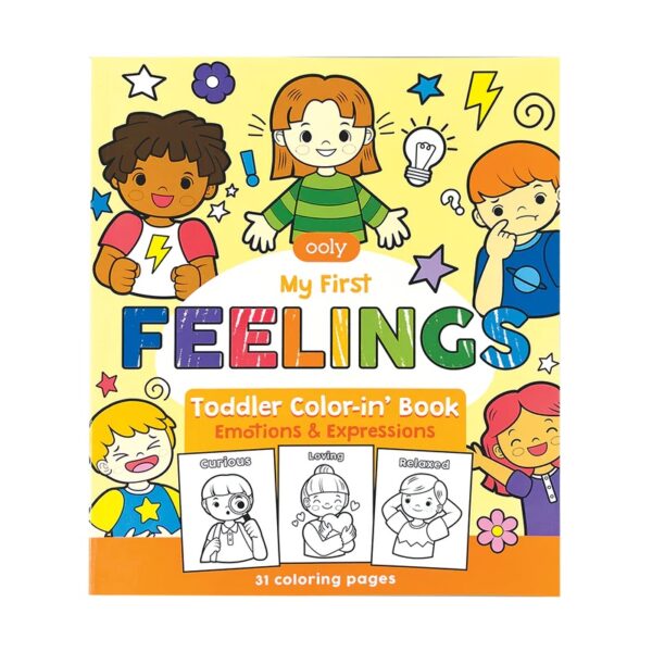 MY FIRST FEELINGS TODDLER COLOR-IN' BOOK