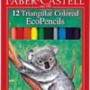 12 TRIANGULAR COLORED ECOPENCI