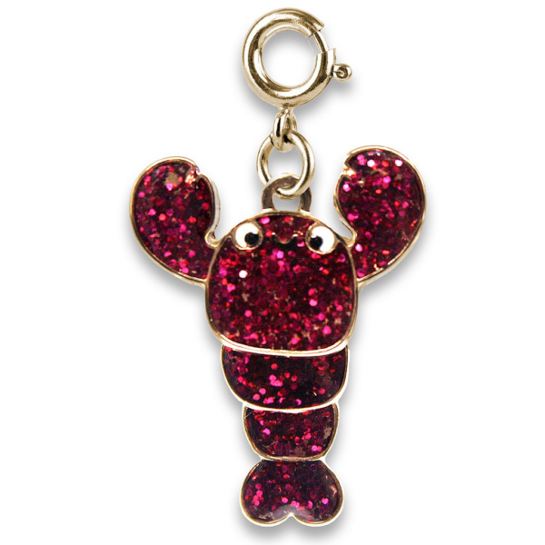 CHARM IT! GOLD SWIVEL GLITTER LOBSTER CHARM