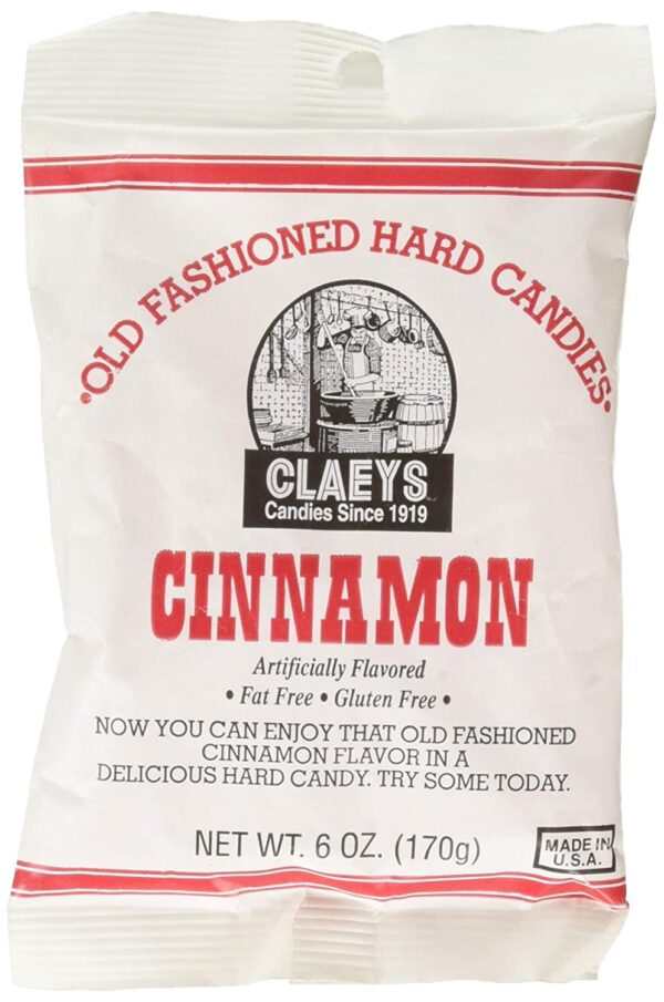 CLAEY'S HARD CANDIES-CINNAMON 6OZ.