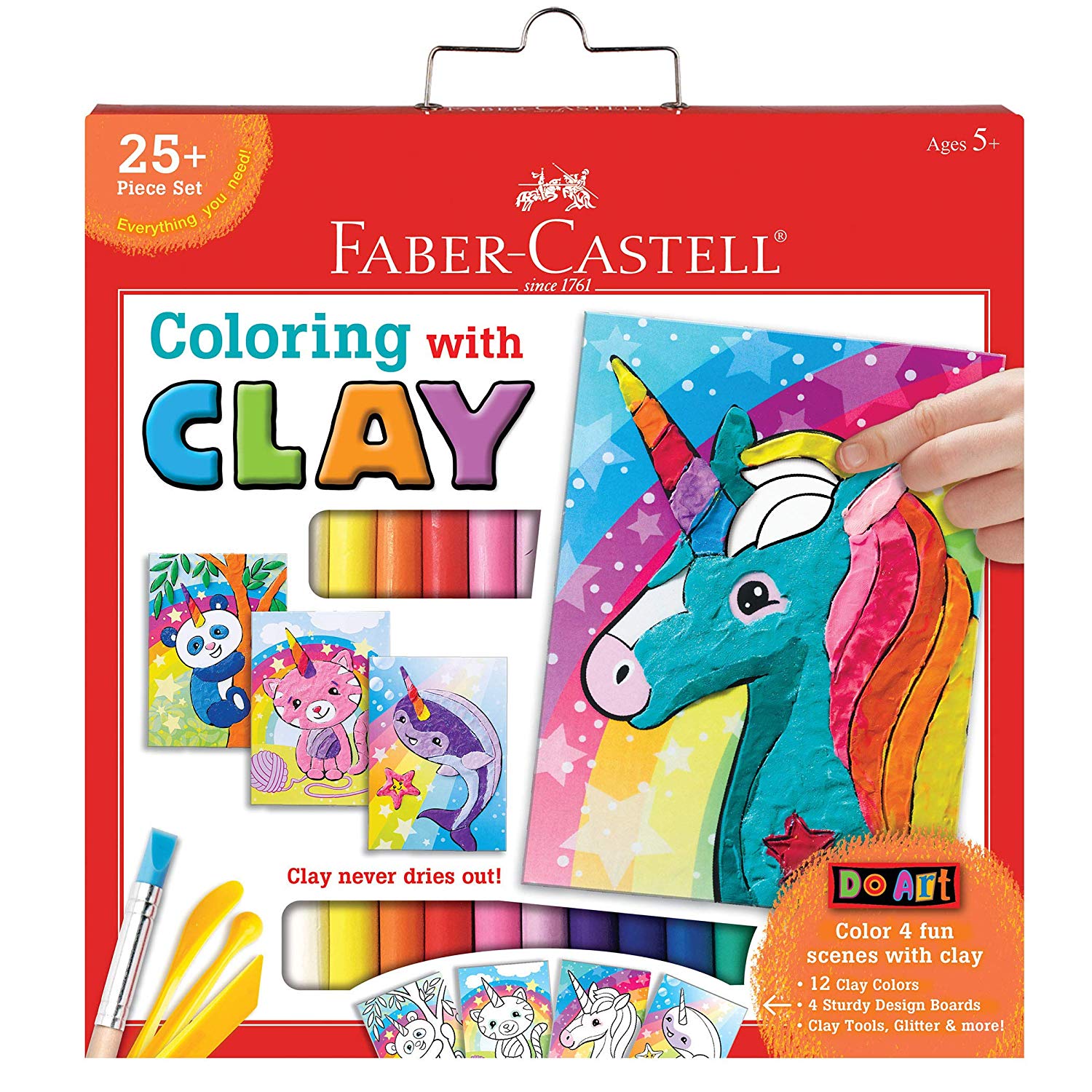 COLORING WITH CLAY UNICORN & FRIENDS