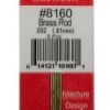 SOLID BRASS ROD 1/32X12 5PK