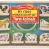 FARM ANIMALS-MY FIRST WOODEN STAMP SET