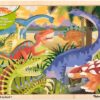 DINOSAURS 24-PIECE WOODEN PUZZLE