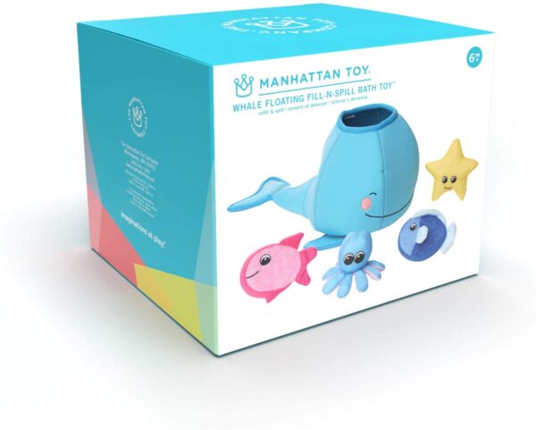 WHALE FLOATING FILL-N-SPILL BATH TOY