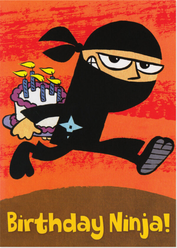 NINJA BIRTHDAY CARD