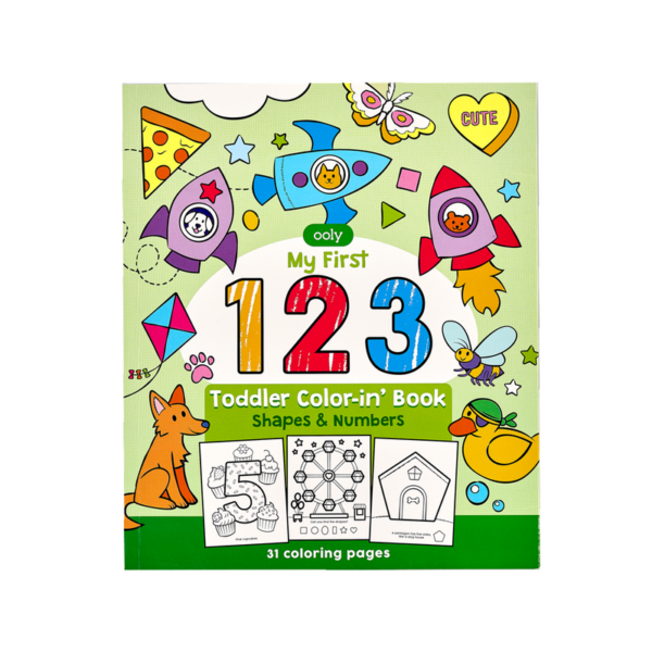 MY FIRST 123 SHAPES & NUMBERS COLOR-IN'