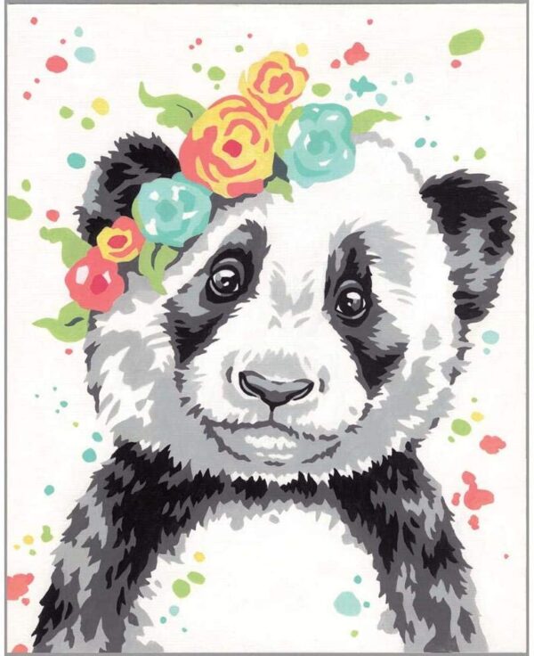 PANDA 8"X10" PAINT BY NUMBER