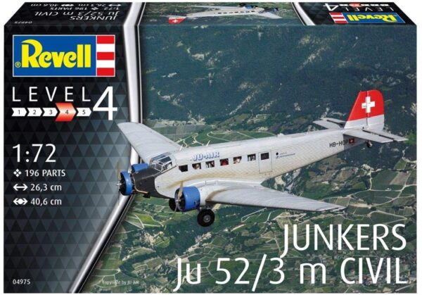 (SALE)1/72 JUNKERS JU52/3M CIVILIAN AIRCRAFT