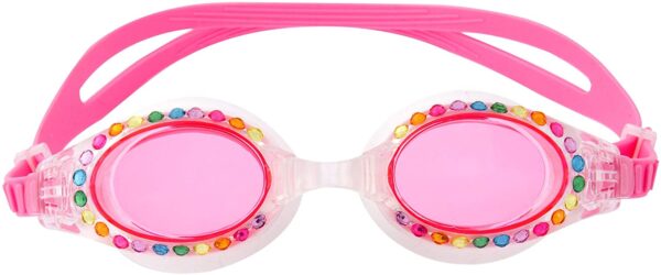 LIGHT RAINBOW SPARKLE SWIM GOGGLES