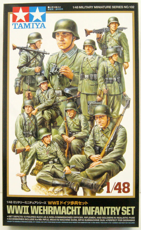 (SALE)1/48 WWII GERMAN WEHRMACHT INFANTRY (10)