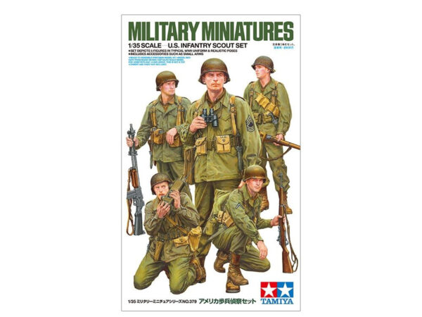 1/35 WWII US INFANTRY SCOUT SOLDIERS (5)