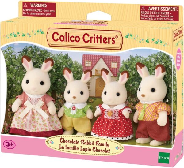 CALICO CRITTERS CHOCOLATE RABBIT FAMILY