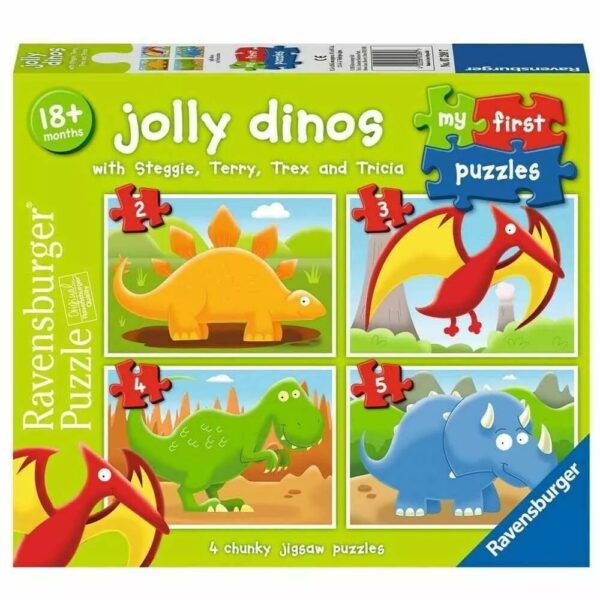 JOLLY DINOS 2/3/4/5PC MY FIRST PUZZLE