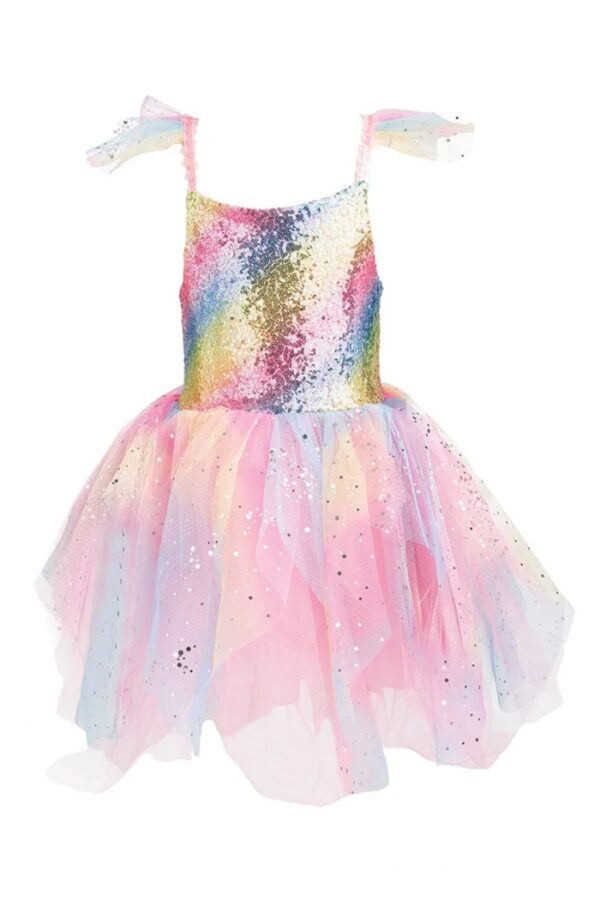 RAINBOW FAIRY DRESS/WINGS MULTI SIZE 3-4