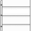 Whitman 4-Pocket Paper Money Plastic Pages (5-Pack) #310