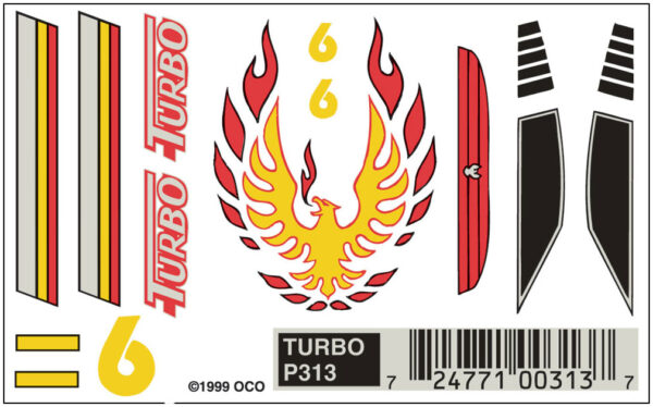 (SALE)DECALS-TURBO