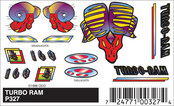 (SALE)TURBO RAM STICK-ON DECAL