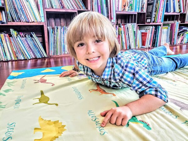 DINO WORLD MAP LEARNING BLANKET - Image 2