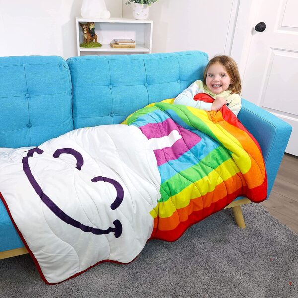 RAINBOW PLUSH WEIGHTED BLANKET - Image 2