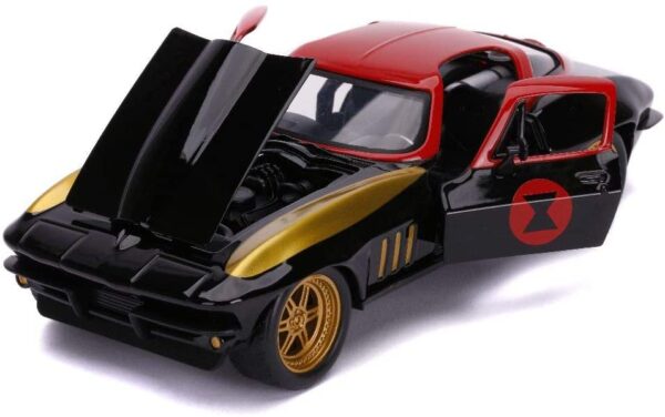 (SALE)1/24 AVENGERS '66 CORVETTE W/BLACK WIDOW - Image 2