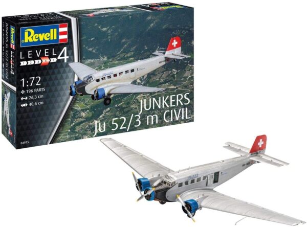 (SALE)1/72 JUNKERS JU52/3M CIVILIAN AIRCRAFT - Image 2