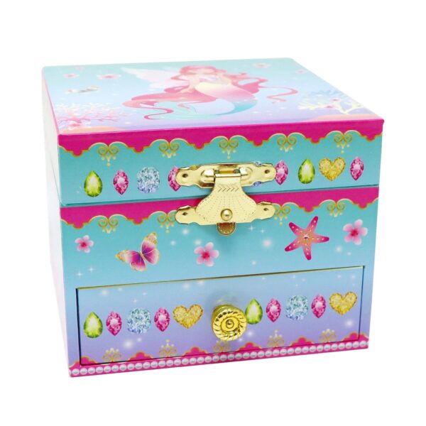 SHIMMERING MERMAID SMALL MUSICAL JEWELLERY  BOX - Image 3