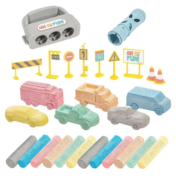 CARS AND TRUCKS CHALK SET-29 PIECE - Image 2