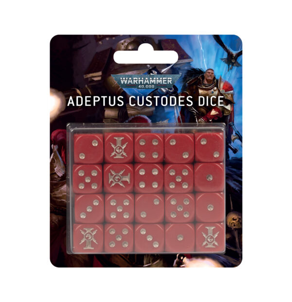 WARHAMMER 40K ADEPTUS CUSTODES DICE SET