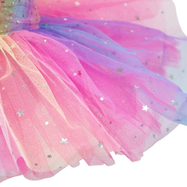 RAINBOW RUCHED SPARKLE BALLET TUTU-SIZE 3-4 - Image 4