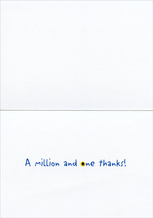 SUNFLOWER FIELD THANK YOU CARD - Image 2