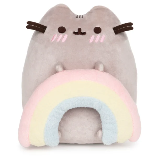 PUSHEEN WITH RAINBOW PLUSH 9.5"