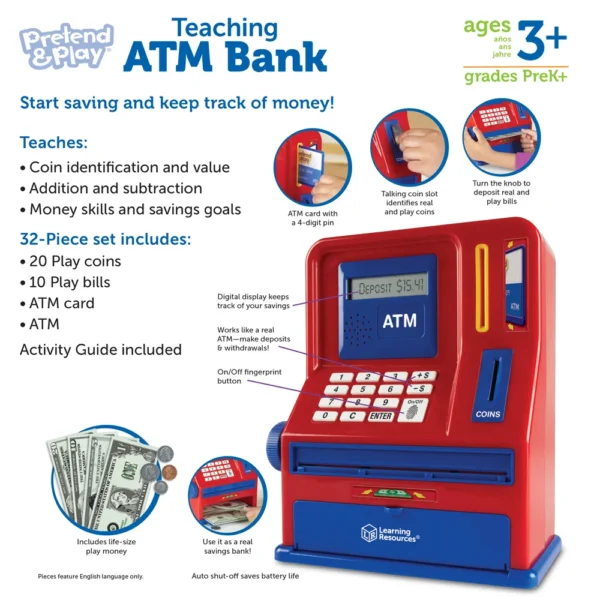 TEACHING ATM BANK-PRETEND/PLAY - Image 4