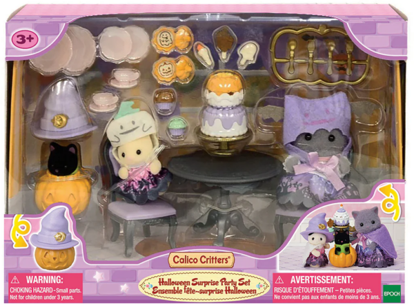 CALICO CRITTERS HALLOWEEN SURPRISE PARTY SET