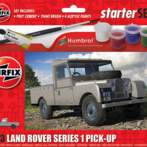 1/43 LAND ROVER SERIES 1 PICKUP SMALL STARTER SET W/PAINT & GLUE