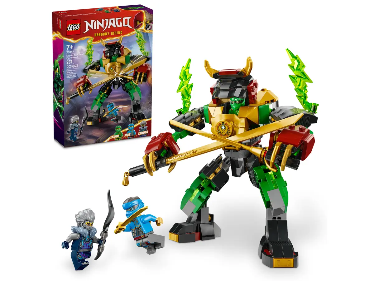 LLOYD'S ELEMENTAL POWER MECH-NINJAGO DRAGONS RISING - Whistle Stop ...