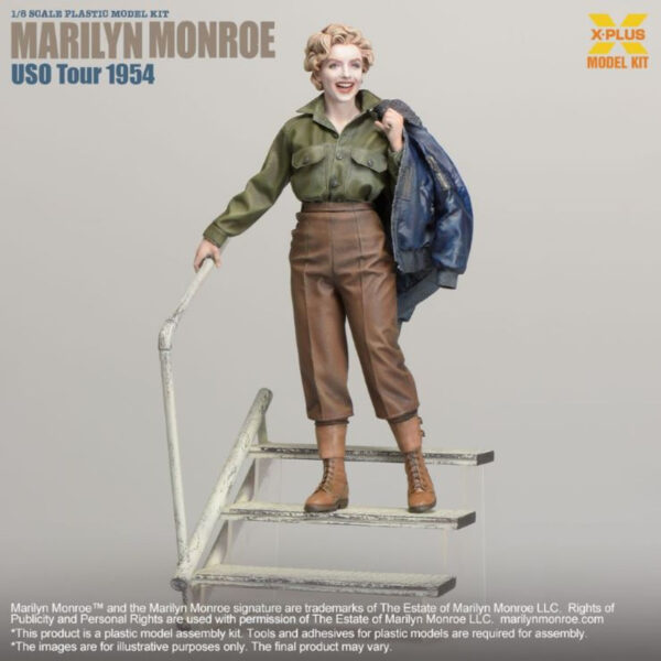 1/8 MARILYN MONROE USO TOUR 1954 W/AIRPLANE STAIRS SECTION BASE